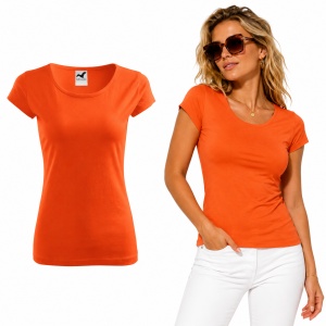 Tricou Damă din Bumbac 100% – Cambrat, Decolteu Rotund, Mâneci Scurte | 25 de Culori - Img 20