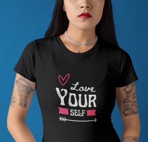 Tricou Dama Haios Personalizat - Love Yourself - Cadou