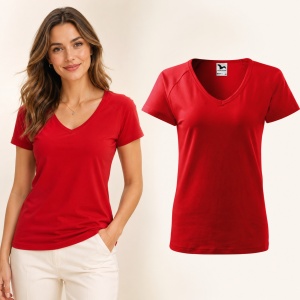 Tricou Damă Malfini Dream 128 cu Guler V – Slim Fit, 95% Bumbac, 14 Culori, XS-3XL - Img 16