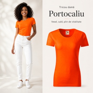 Tricou Damă Malfini Native GOTS 174 – 100% Bumbac Organic, Croială Cambrată, Guler Rotund, 15 Culori - Img 19