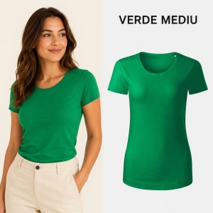 Tricou Damă Malfini Origin GOTS 172 – 100% Bumbac Organic, Croială Cambrată, 15 Culori, XS–2XL - Img 13
