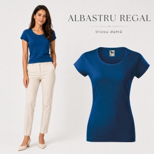 Tricou Damă Malfini Viper 161, 100% Bumbac, Single Jersey, Guler Rotund cu Decolteu Adânc, Croială Cambrată, 180 g/m², 13 Nuanțe, XS–2XL - Img 11
