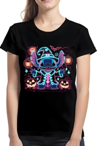 Tricou dama - NEON STITCH - stitch, distractie, extraterestru, dama