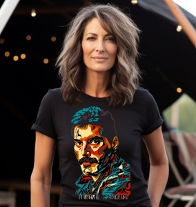 Tricou dama personalizat cu Freddie Mercury Avatar - Img 2