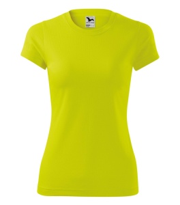 Tricou sport pentru dama de culoare galben lime