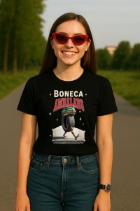 Tricou Dama Tralalero TraLaLa cu Boneca Ambalabu Italian Brainrot Meme Frog with Feet Bootleg - Img 5