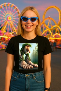 Tricou Dama Tralalero TraLaLa cu Brr Brr Patapim Italian Brainrot Meme - Img 3