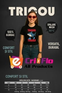 Tricou Dama Tralalero TraLaLa cu Tralalero Tralala Funny Italian brainrot Shark meme - Img 6