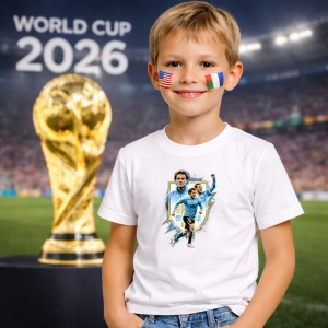 Tricou Diego Forlan Uruguay World Cup Fifa 2026 V2, din bumbac 100%, tricou alb, Copii | Dama | Barbat - Img 5