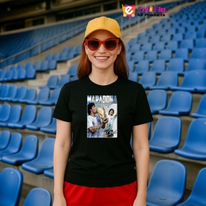 Tricou Diego Maradona Mana lui Dumnezeu - Copii | Dama | Barbat - Img 2