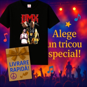 Tricou DMX, muzica POP, Dama | Barbat | Copii, Culoare Negru - Img 7