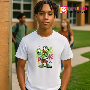 Tricou Donald Duck Mix de Atitudine Urbana Copii | Dama | Barbat Barbat - Img 11