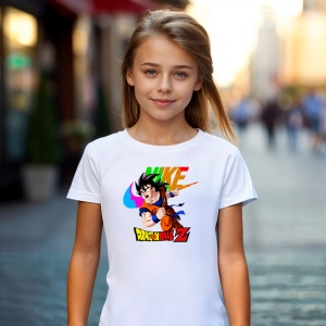 Tricou Dragon Ball Z Fire Tricou Alb - Copii | Dama | Barbat - Img 5