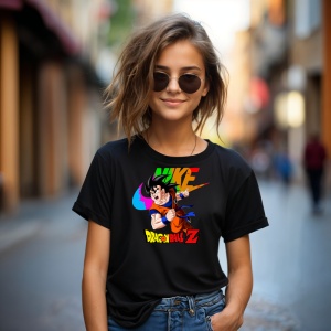 Tricou Dragon Ball Z Fire Tricou Negru - Copii | Dama | Barbat - Img 4
