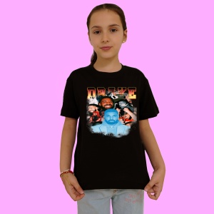 Tricou Drake Party Vibes, muzica POP, Dama | Barbat | Copii, Culoare Negru - Img 2