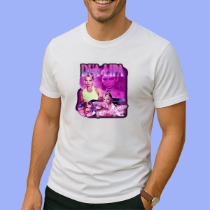 Tricou Dua Lipa - Neon Nostalgia, muzica POP, Dama | Barbat | Copii - Img 2