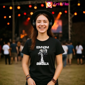 Tricou Eminem alb negru casetofon, muzica INDIE, Dama | Barbat | Copii, Culoare Negru - Img 5