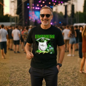 Tricou Eminem rap god verde, muzica Pop, Dama | Barbat | Copii, Culoare Negru