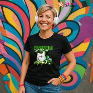 Tricou Eminem rap god verde, muzica Pop, Dama | Barbat | Copii, Culoare Negru - Img 12