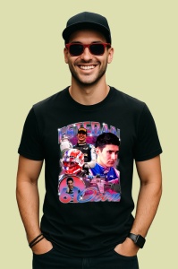 Tricou Esteban Ocon Colaj Portret Si Masina Echipa Alpin Formula 1, Copii | Dama | Barbat - Img 3