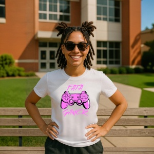 Tricou Fata gamer - Copii | Dama | Barbat - Img 11
