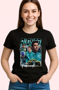 Tricou Fernando Alonso Colaj Echipa Aston Martin Formula 1, Copii | Dama | Barbat - Img 3