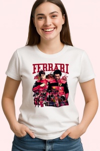 Tricou Ferrari Echipa Postere Charles Leclerc Carlos Sainz, Copii | Dama | Barbat - Img 4