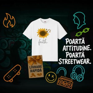 Tricou Floarea soarelui cu fluturi - Copii | Dama | Barbat - Img 12