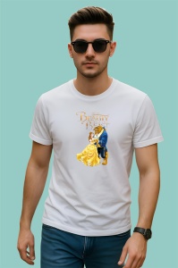 Tricou Frumoasa si bestia poveste clasica de dragoste animata Disney, Copii | Dama | Barbat - Img 2