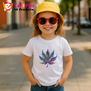 Tricou Frunza decorativa multicolora cu margini fine Copii | Dama | Barbat - Img 11
