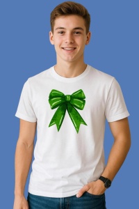 Tricou Funda Verde Satin, din bumbac 100%, tricou alb, Copii | Dama | Barbat