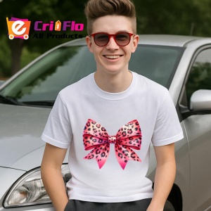 Tricou Fundita roz intens cu imprimeu leopard stil modern glam Copii | Dama | Barbat Barbat - Img 9