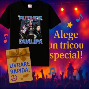 Tricou Future & Dua Lipa, muzica Rap, Dama | Barbat | Copii, Culoare Negru - Img 6