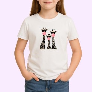 Tricou Girafe si guma de mestecat - Copii | Dama | Barbat