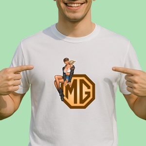 Tricou Girl Cu Logo Mg | Unisex Dama si Barbat