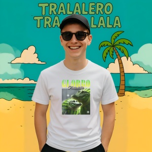 Tricou Glorbo Fruttodrillo ** Tralalero Tralala Copii | Dama | Barbat - Img 9