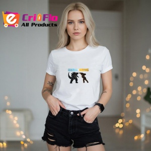 Tricou Godzilla vs Kong batalia epica dintre doua creaturi legendare, Copii | Dama | Barbat - Img 10