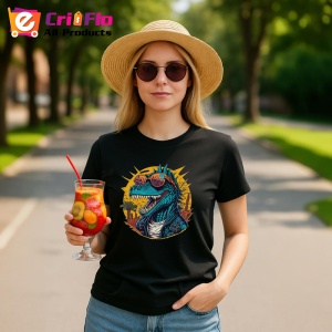 Tricou Gorila cu ochelari rosii fundal stropit graffiti Copii | Dama | Barbat, culoare negru - Img 8