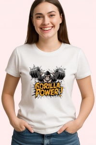 Tricou Gorilla Power Forta Primat, Copii | Dama | Barbat - Img 4