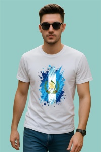Tricou Guatemala Steag Splash Art, Copii | Dama | Barbat - Img 2