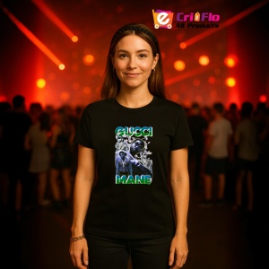 Tricou Gucci Mane v1, muzica Rap, Dama | Barbat | Copii, Culoare Negru - Img 12