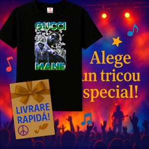 Tricou Gucci Mane v1, muzica Rap, Dama | Barbat | Copii, Culoare Negru - Img 15