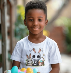 Tricou Haios Copii Personalizat - Easter Jack Skellington - Cadou