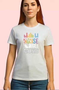 Tricou House Music Bara Sunet Colorata, Copii | Dama | Barbat - Img 4