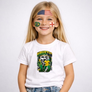 Tricou Hrustic Australia World Cup Fifa 2026, din bumbac 100%, tricou alb, Copii | Dama | Barbat - Img 2