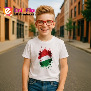 Tricou Hungary Steag Splash Art, Copii | Dama | Barbat - Img 7