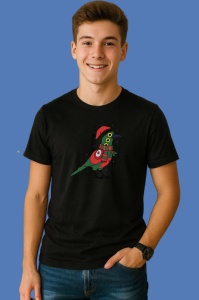 Tricou Huntrix K Pop Hunters Demon Pasare Festiva Stil Cartoon, din bumbac 100%, tricou negru, Copii | Dama | Barbat - Img 3