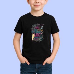Tricou I Didnt Choose Thug Life Chosen, Copii | Dama | Barbat, culoare negru - Img 2