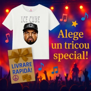 Tricou Ice Cube - Cartoon Head, muzica (Comedie / Rap ironic), Dama | Barbat | Copii - Img 6