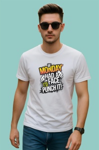 Tricou If Monday Had A Face Id Punch It, Copii | Dama | Barbat - Img 2